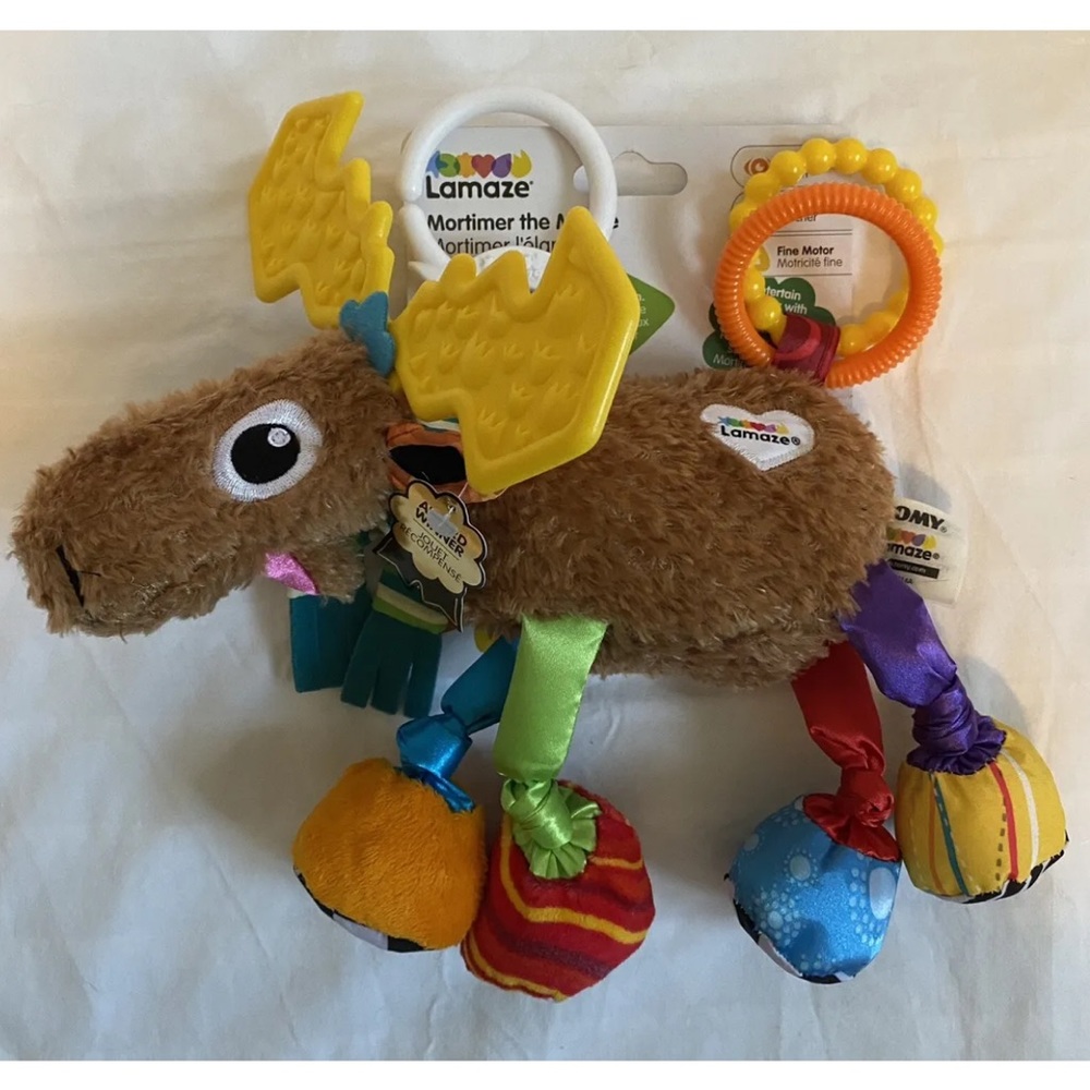 Lamaze Mortimer Moose Plush Clip On Baby Infant Toy
